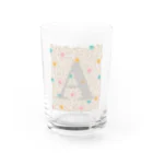 イロトリドリのイニシャルA Water Glass :front