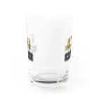 アルバトロスデザインのドット絵３人組の全裸土下座 Water Glass :front