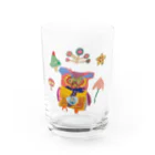 yuhmriaの未来の世界(アメリカワシミミズク) Water Glass :front