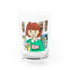 マツナガの生きてる Water Glass :front