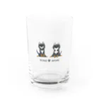 ともえのえ - 柴犬とか動物色々のうきうき黒柴クロマメちゃん Water Glass :front