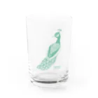 KANAT  LAMHITAの孔雀 Water Glass :front