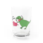 matugeのいっぱい食べるぞティラノ君 Water Glass :front