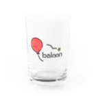 🐶🐥Yu.pao!(たもっちゃん)🐹🐘のred baloon Water Glass :front