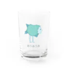 おうめうおの第3形態（名前入り） Water Glass :front