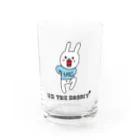 ウサギのウー by NIKUQ WORKSのウキウキウーちゃん Water Glass :front