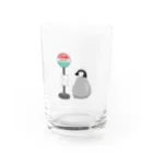 モユズのバス待ちペンギン Water Glass :front