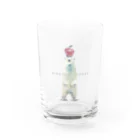 minchのしろくまりんご Water Glass :front