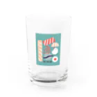 週末北欧部のHAVE A NICE SUSHI Water Glass :front