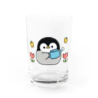 DECORの心くばりペンギン　春ver. Water Glass :front