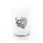 夢める工房の崇拝(モノクロ) Water Glass :front