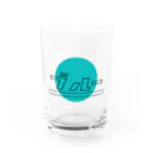 まむらさきのブルー Water Glass :front