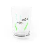 海のサワガニのメダカ Water Glass :front