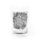 SATONOEのFlower＆Jewelry Water Glass :front