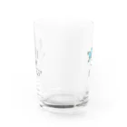 おんまゆずの花柄ツインズ Water Glass :front