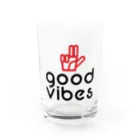 GOODVIBES_ORIGINALのGOODVIBESロゴ Water Glass :front