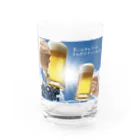 グローリーキャッチの楽しくビールの時間です Water Glass :front