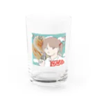 元岡のナンなんですか！？ Water Glass :front