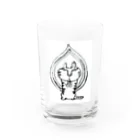 福猫屋の猫の祈り Water Glass :front