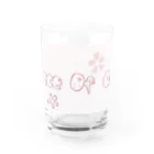 青い鳥の桜 Water Glass :front