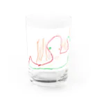 お絵かき帳の20210310たこ Water Glass :front