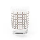 新商品PTオリジナルショップのラックレール（格子模様） カップ・グラス Water Glass :front