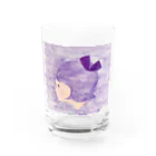 テレポーテーションのむらさきリボンちゃん Water Glass :front