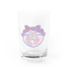 米沢にゅ〜たうんのビビりねこ Water Glass :front