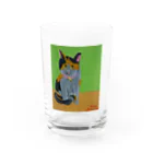 kammosquitoの三毛猫タマちゃん Water Glass :front