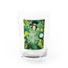 葉純の水彩イラストレーション雑貨の露蓮 Water Glass :front