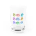 TANUKIのカラフルmoon Water Glass :front