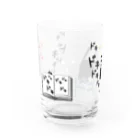 イラスト MONYAAT のCT120 やみねこ、ろっぽのドキドキAbg Water Glass :front