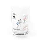 バレエシルエット ballet*pointe_pon*の鳥獣戯画×バレエ【プレバレエ】 Water Glass :front