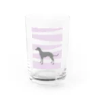 ふうふうたかのイタリアン・グレーハウンド Water Glass :front