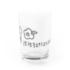 move! izuoshima（伊豆大島）のmove! izuoshima ポケベル黒 Water Glass :front