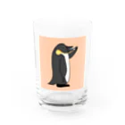 モユズの歯磨きペンギン　コップ　ピンク Water Glass :front