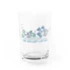 あおみの丘のはなの島 Water Glass :front