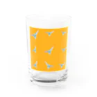 inko andの飛んでるインコ　いっぱいver. Water Glass :front