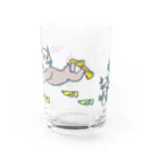 コトブキ商店のナマケモノスイミング Water Glass :front