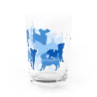 ケパ家のジャックのカモフラグラス(青) Water Glass :front