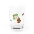 akitonの３時のおやつはクッキー Water Glass :front