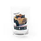 nidan-illustrationの"WIDE BRICK" Water Glass :front