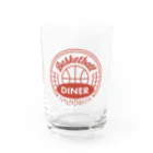 Basketball DinerのBasketball Diner ロゴ円 Water Glass :front