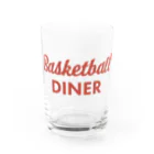 Basketball DinerのBasketball Diner ロゴタイプ赤 Water Glass :front