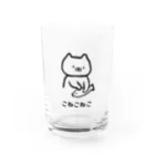 ぷにおもちSHOPのこねこねこ Water Glass :front