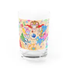 枯れ木ゼリコのスーパーアニマルズ『スーパーアニマルズ集合！！』 Water Glass :front