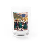 世界の絵画アートグッズのホアキン・ソローリャ 《アラゴンのホタ》 Water Glass :front