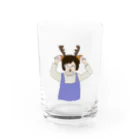 ユニコの奈良が好き過ぎて鹿になったちゃん Water Glass :front