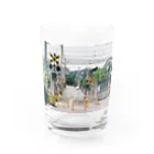 ちっかの踏み切り Water Glass :front