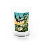 世界の絵画アートグッズのエレナー・ヴェア・ボイル 《おやゆび姫》 Water Glass :front